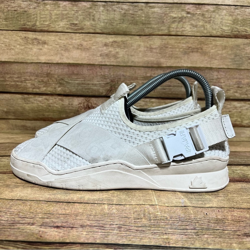 Pajar White Low Doudle Strap Sneakers